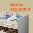 thumbnail image 3 of Estantería Infantil para Juguetes,9 Cajas de Almacenamiento no Tejidas, Gris Paloma, 3 of 5