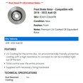 thumbnail image 2 of Front Brake Rotor - Compatible with 2018 - 2022 Audi Q5 2019 2020 2021, 2 of 2
