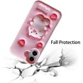 thumbnail image 4 of 3D Pig Case for iPhone 16 6.1",Cartoon Cute Kawaii Lovely Character Pressing Pig Shape Kids Teens Girls Women Soft Silicone Case for iPhone 16 6.1 inch 2024, 4 of 14