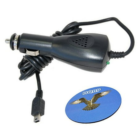 Rand Mcnally Tnd 730 Lm HQRP Car Charger 12V DC Adapter for Rand McNally TND 500 / 510 / 515 / 520 / 525 / 530 LM GPS plus HQRP Coaster ()