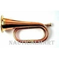 thumbnail image 2 of Solid Copper and Brass Bugle Navy Military Nautical Gift New, 2 of 3