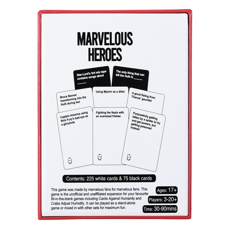 Marvel Heroes Card Game Card Games for Adults and Family, Party Games for Game Night