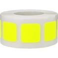 thumbnail image 2 of Fluorescent Yellow Stickers | 0.75" Inch Square | 500 Pack, 2 of 4