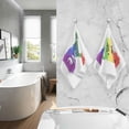 thumbnail image 6 of Dreamtimes Love is Love on Rainbow Pride Flag Hand Towels for Bathroom 100% Cotton 2 pcs Face Towel 16 x 28 inch, Absorbent Soft & Skin-Friendly, 6 of 6