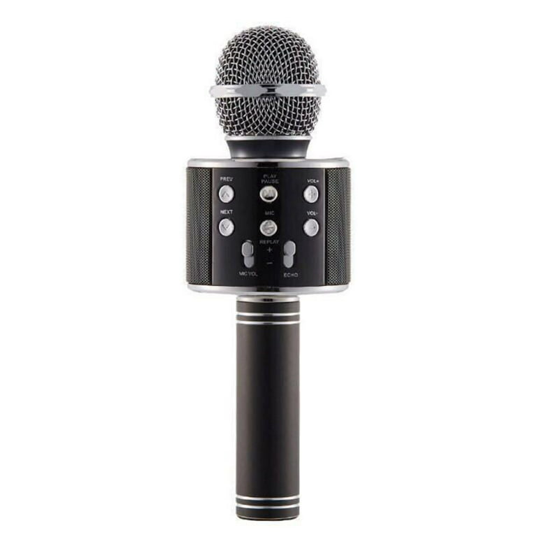 WS-858 Wireless Bluetooth Karaoke Handheld Microphone USB KTV Microfone  Player Bluetooth Mic Speaker Record Music Microphon 
