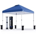 thumbnail image 1 of Carpa con toldo Nazhura, 3 x 3 m, plegable, con bolsa de arena, color azul, 1 of 7