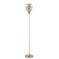 thumbnail image 6 of Pemberly Row Iron Metal Floor Lamp with Glass Shade in Antique Brass, 6 of 8