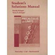 Student Solutions Manual for A Graphical Approach to Precalculus with Limits [Paperback - Used]