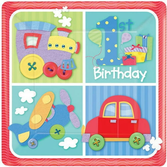 1st Birthday 'One Special Boy' Small Paper Plates (8ct)