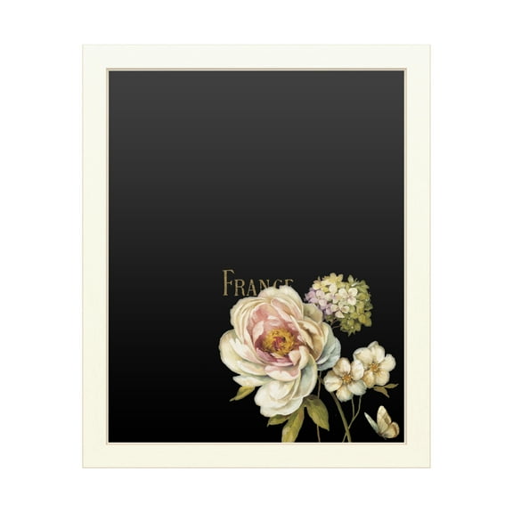 Trademark Fine Art 'Marche de Fleurs on Black' Chalkboard by Lisa Audit