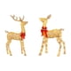 thumbnail image 1 of Renos navideños iluminados con luces blancas cálidas para decoración de césped, L y S, 1 of 3
