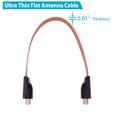 UltraThin Flat Coaxial Cable F Female to F Female Connector Ideal