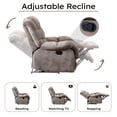 thumbnail image 2 of Bonzy Home Recliner Chairs for Living Room Manual Reclining Chair Single Sofa for Bedroom,Light Taupe, 2 of 5