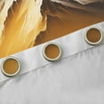 thumbnail image 4 of Feelyou Nature Mountain Teens Blackout Curtains Set of 2 (52x84 Each), Modern Western Landscape Window Curtains, Gold Curtains and Drapes, Window Curtains Decor, 4 of 6