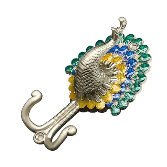 CIYISON Vintage Peacock Hook Wall Towel Hook for Bathroom Zinc Alloy Coat Hooks Rustproof Hanger Kitchen Hardware Racks