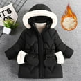thumbnail image 2 of SGMVNU Winter Coats for Kids Kids Winter Snow Coat For Girl Clothes Jacket Padded Outfit Child Outwear(Size 5-6 Years, Black), 2 of 3