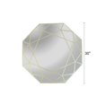 thumbnail image 5 of Radiance Goods Contemporary-Style Octagon Golden Finish Wall Mirror 30" Tall, 5 of 5