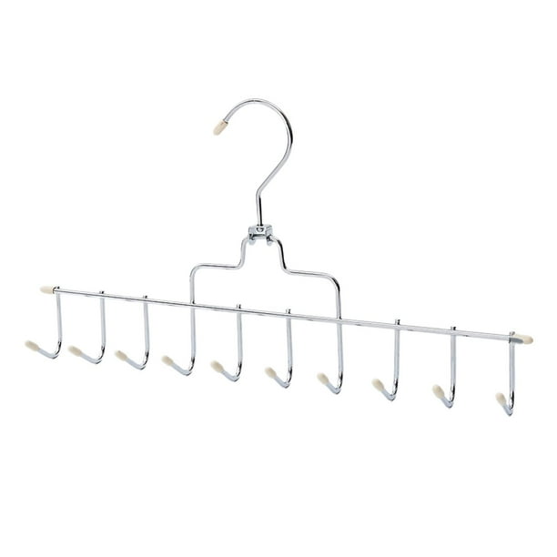Organizador de perchas para cinturones con 10 ganchos para colgar cinturones, toallas, bufandas y más. Beige