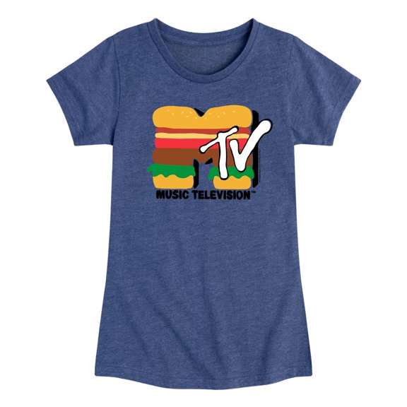 MTV - Burger MTV - Girls Toddler And Youth Short Sleeve T-Shirt
