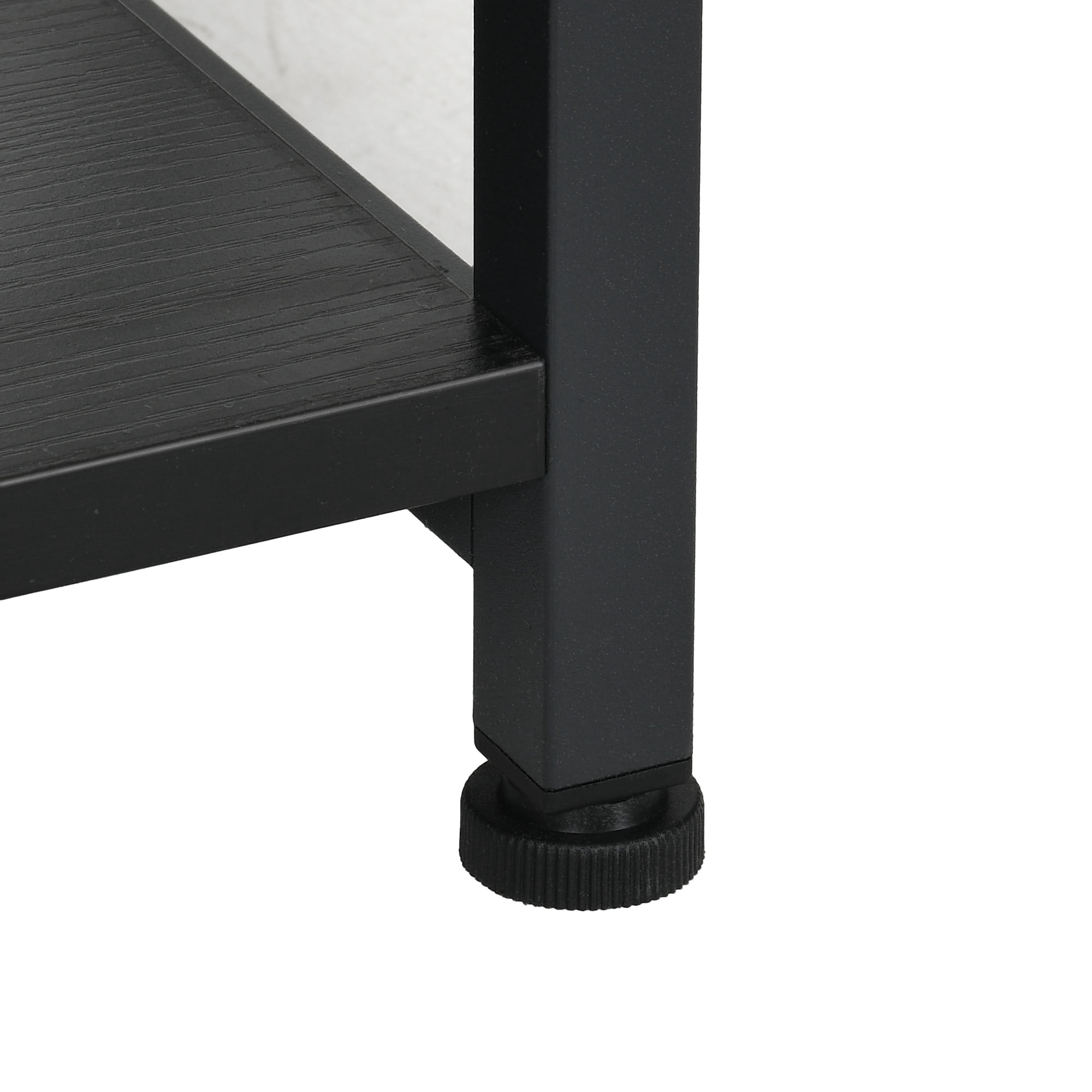 Uforic Aquarium Stand with Power Outlets & LED Light and Cabinet for 20-30 Gallon Fish Tank Stand, Turtle Tank, Reptile Terrarium - Black