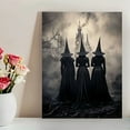 thumbnail image 4 of Halloween Witches Canvas Wall Art Gothic Haunted Castle Framed Canvas Print Spooky Seasonal Wall Decor for Living Room Bedroom Office Holiday Decoration, 4 of 5