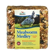 Manna Pro Mealworm Medley Cake, Chicken Treats, 19.5 Ounces