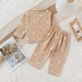 thumbnail image 4 of MEZZALL Girls Floral Print Shirts Pants Long Sleeve Sleep Leisure Two Piece Outfit Sets Soft Cozy Night Toddler Kids Children Comfort Clothing Sets, 4 of 8