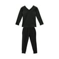 thumbnail image 5 of Cethrio Girls Outfit Sets, 2 Piece Cotton Ballet Long Sleeve Dancing Clothing Sets Black Size 12, 5 of 7