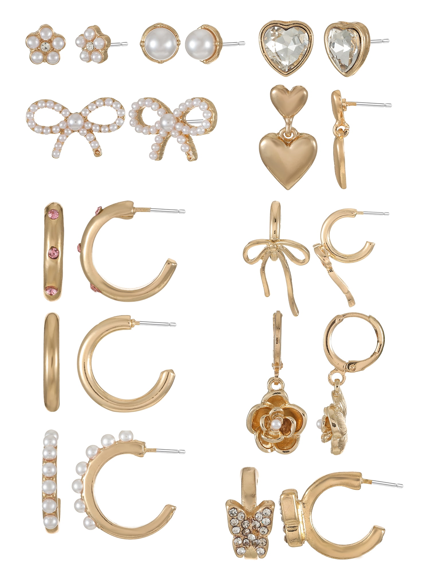 Packed Party Goldtone Earring Set Advent Calendar