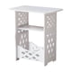 thumbnail image 2 of Mesita de noche de plástico blanco - mesita pequeña de 40x36x24cm para dormitorio, sofá, dormitorio | Armario moderno para ahorrar espacio, 2 of 6