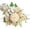 White, variant on Artificial Peony and Rose Flowers, 7 Stems Realistic Multicolored Faux Floral Bouquet for Wedding Centerpieces, Home Decor, Hotel, Living Room, Photography Props