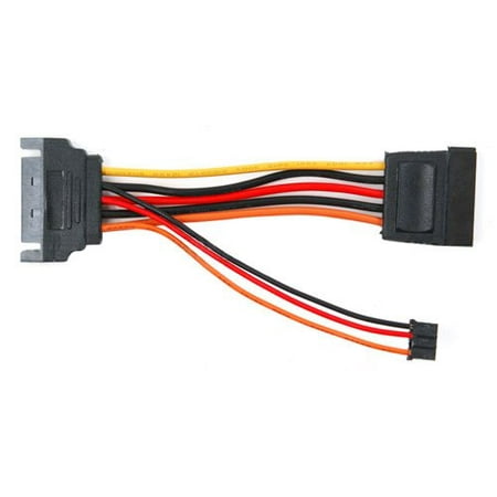 Female SATA to Male SATA Plus 3-Pin Slimline Optical Drive Power Cable