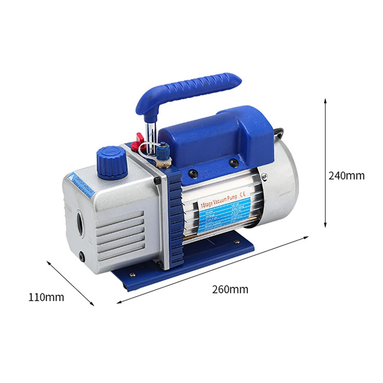 Vacuum Pump,3CFM Portable Rotary Vane 1 Stage Refrigeration Vacuum Pump Household/Car Air Conditioning Refrigerant Repair Tool ,Outstanding Oil Inlet System
