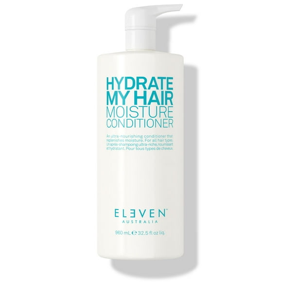 ELEVEN AUSTRALIA Hydrate My Hair Moisturizing Conditioner - Nourishing Formula for Dry, Damaged Hair, Restores Hydration &amp; Shine, Color-Safe, Sulfate &amp; Paraben Free - 32.5 Fl Oz