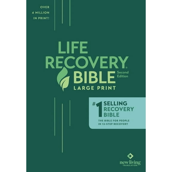 Life Recovery Bible NLT, Large Print, (Paperback)