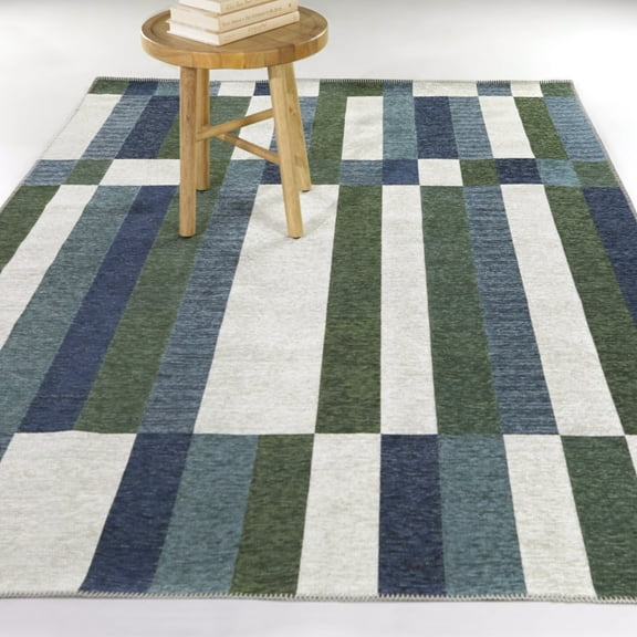 Huberto Modern Striped Area Rug