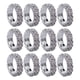 thumbnail image 5 of Anillo de cristal elástico elástico Zulema 12 piezas acero inoxidable para mujeres y hombres, 5 of 8