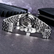 Pagani Design New Mens Automatic Watch Stainless Steel Mechanical Waterproof Wrist Watch for Men, Synthetic Sapphire Dial Glass PD-YS027