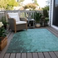 thumbnail image 4 of HomeRoots 625353 9 x 12 ft. Teal, Blue & Aqua Abstract Washable Transitional Indoor & Outdoor Rectangle Area Rug, 4 of 9