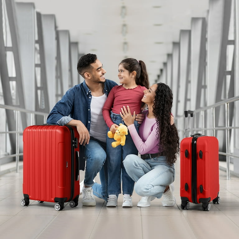 Zimtown 3 Piece Nested Spinner Suitcase Luggage Set With TSA Zimtown 3 Piece Nested Spinner Suitcase Luggage Set With TSA