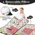 thumbnail image 3 of Pioneer Flower Floral Print Pattern Teens Toddler Nap Mat with Pillow, Sleeping Mat Bag for Preschool Daycare 60"x20", 3 of 6