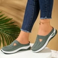 thumbnail image 4 of Orthopedic Walking Shoes for Women 2025 Woven Breathable Slip on Shoes Arch Support Casual Running Diabetic Sneakers, 4 of 8