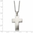 thumbnail image 5 of Stainless Steel Brushed Cross 20In Necklace Made In China -Jewelry By Sweet Pea, 5 of 8