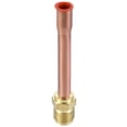 thumbnail image 3 of Uxcell 3/8 SAE Flare Male Thread Tubing Adapter Brass Pipe Fitting, 3 of 5