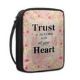 thumbnail image 2 of ZUXONGSY Butterfly Daisy Print Bible Cover for Women Men Trust In The Lord Bible Case Large Bible Bag with Zipper Multifunctional Bible Accessories Scripture Bag, 2 of 6