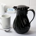 thumbnail image 2 of TrueCraftware- 20 oz/ 0.6L Swirl Double Wall Insulated Beverage Server Black Color- Thermal Coffee Carafe/Server Plastic Built-in Front ID Tag (3 included) NSF Certified Hot Beverage Dispenser, 2 of 6