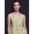 thumbnail image 3 of Bimba Robe Longue Maxi d'Été à Imprimé Floral pour Femmes Col en V Tenue de Villégiature-moyenne, 3 of 5