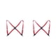 thumbnail image 2 of Minnieouse Poliéster Unisex Brace Reemplazo Easy Matching Universal Adultos Portable Color Sólido Braces con 2 Clips Rojo Rojo 2piezas, 2 of 6