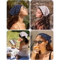 thumbnail image 5 of AWAYTR Tie-Back Triangle Tie Front Bandana Boho Multicolor 2 Pack, 5 of 7