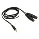 thumbnail image 5 of Cables Divisores En Y De 3,5 Mm A Doble XLR, Cable Estéreo Negro Resistente De 5 Pies Macho De 3,5 Mm A Doble XLR Hembra Para Computadora Portátil Para Teléfono Inteligente, 5 of 7